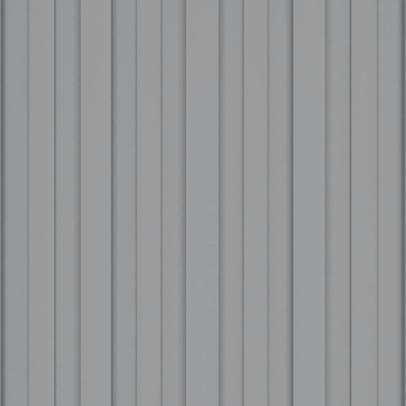 Dachpaneele 12 Stk. Verzinkter Stahl Grau 80x45 cm