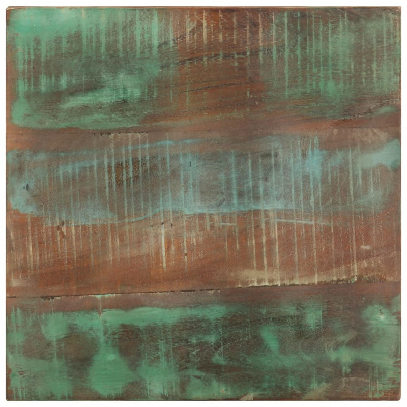 Beistelltisch mit Rädern 40x40x42 cm Altholz Massiv