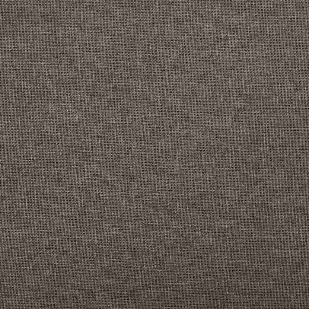 Hocker mit Stauraum 2 Stk. Braun Leinenoptik