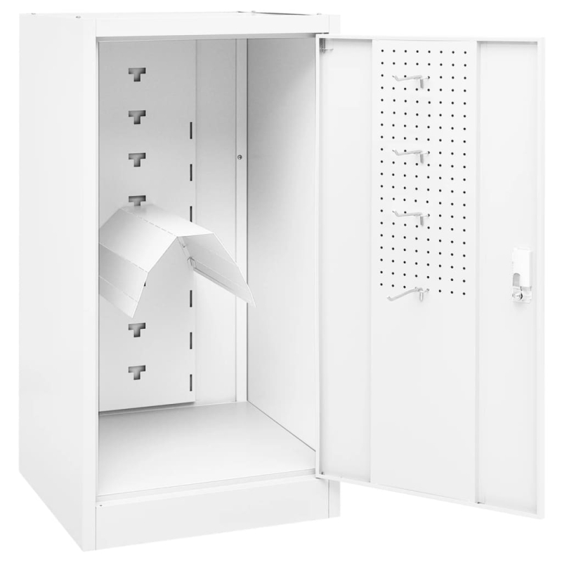 Sattelschrank Weiß 53x53x105 cm Stahl