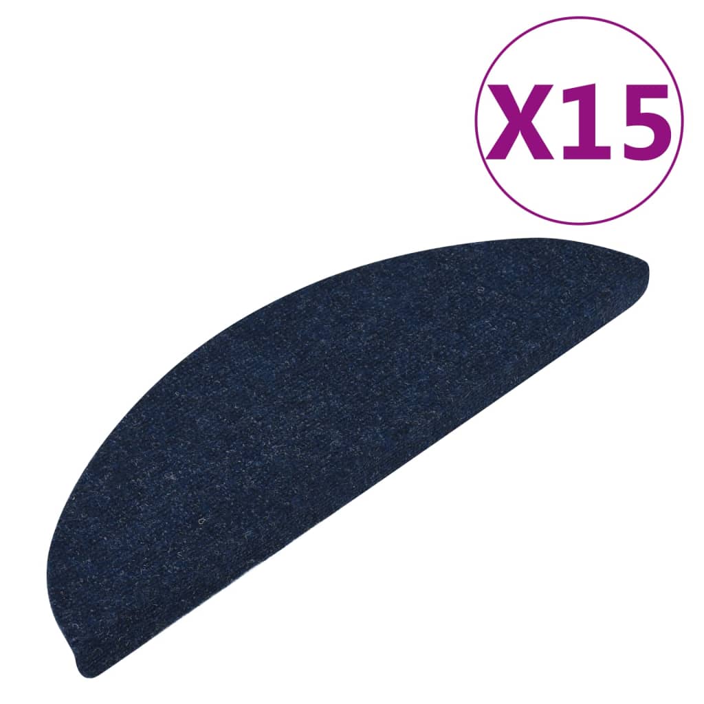 Stufenmatten Selbstklebend 15 Stk. 56x17x3 cm Blau