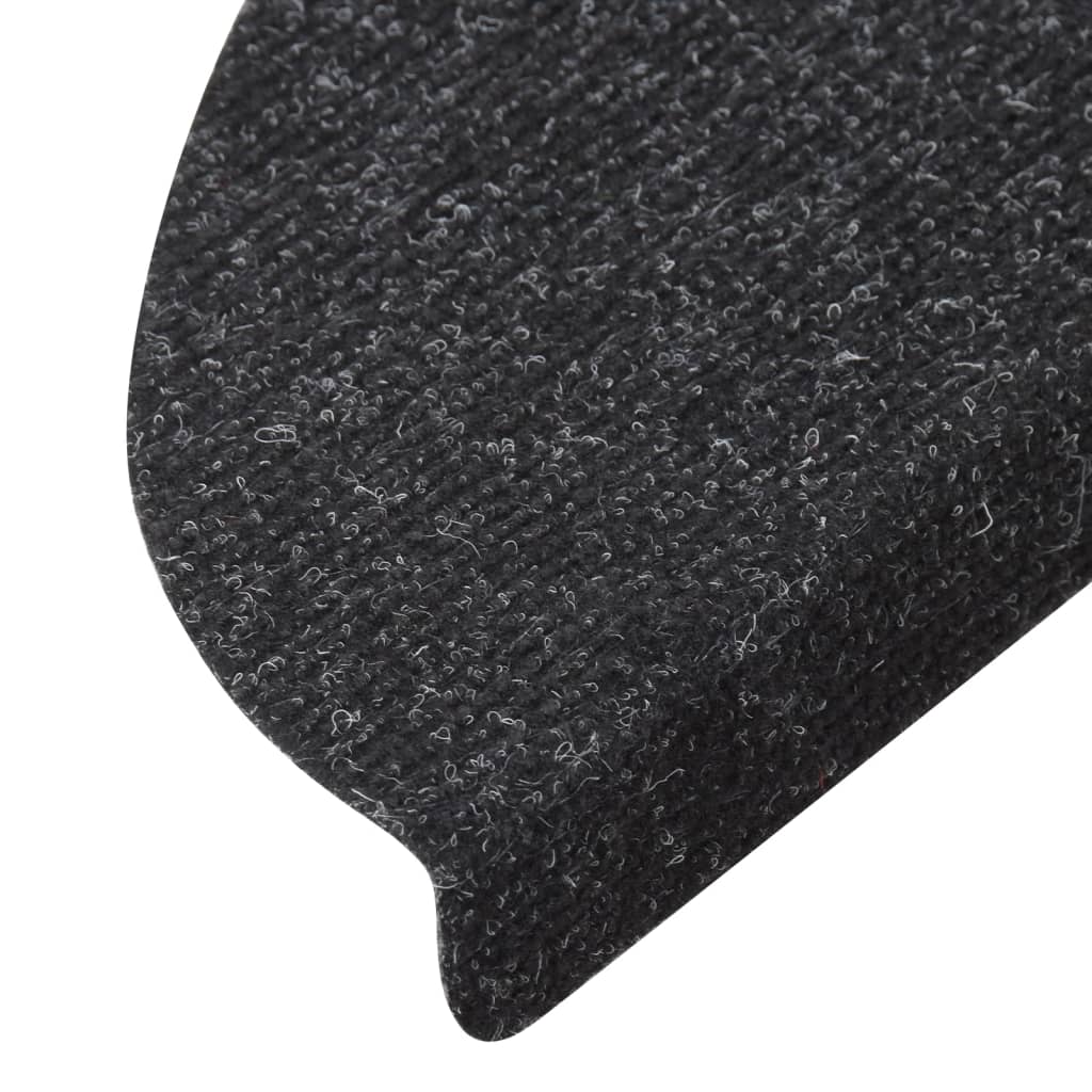 Stufenmatten Selbstklebend 15 Stk. 65x22,5x3,5 cm Anthrazit