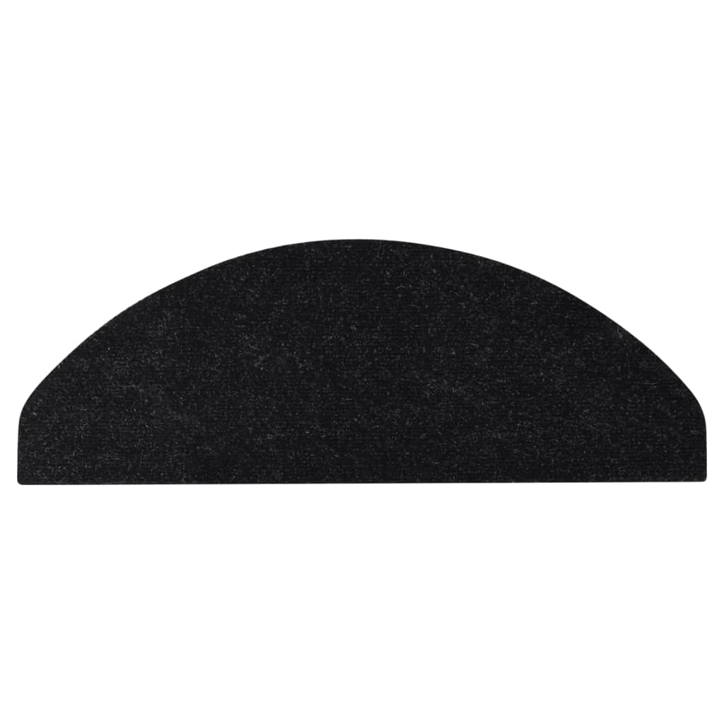 Stufenmatten Selbstklebend 15 Stk. 65x22,5x3,5 cm Schwarz