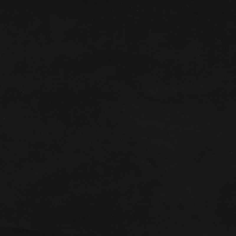 Runder Aufbewahrungshocker Schwarz Samt