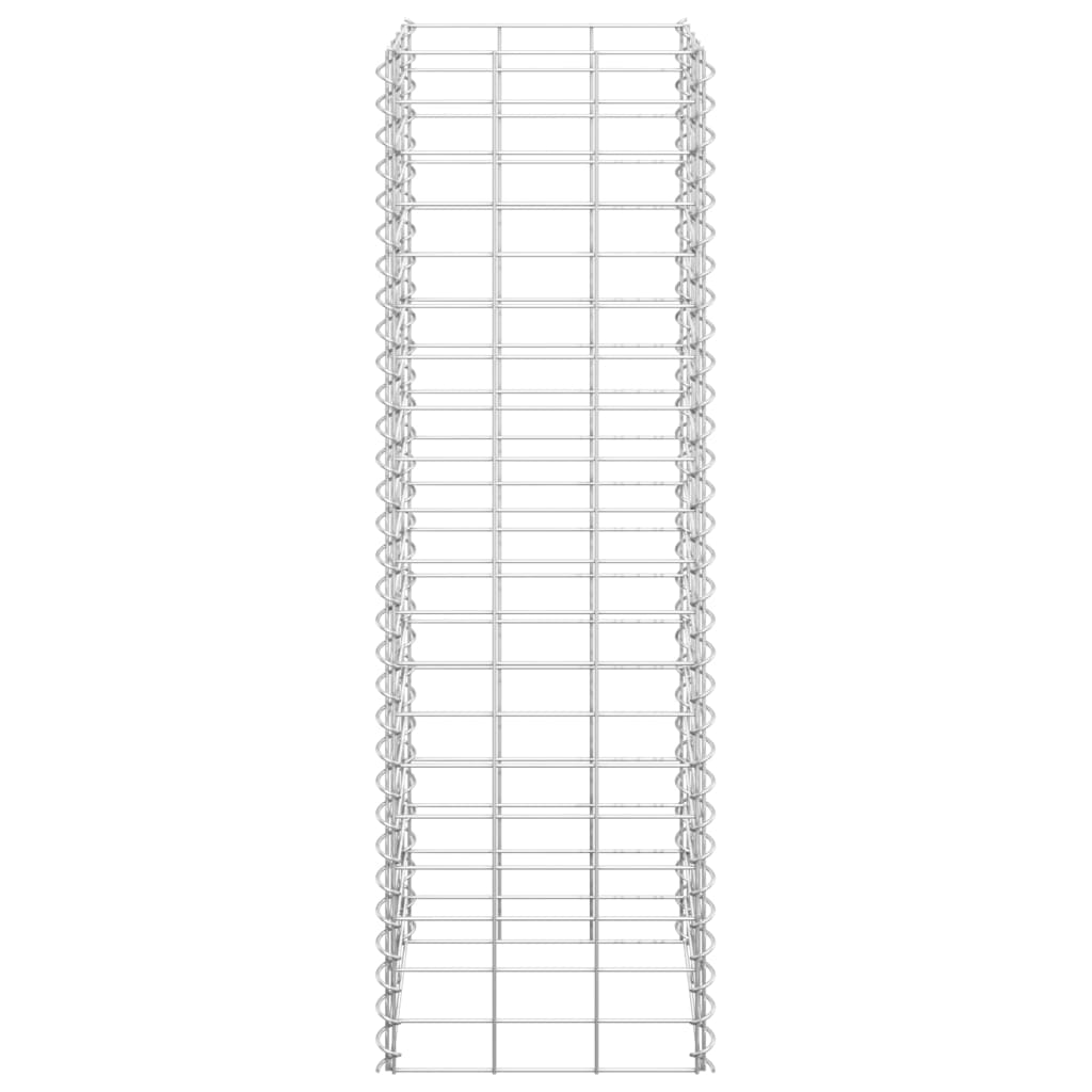 Gabionen-Hochbeete 3 Stk. 30x30x100 cm Eisen