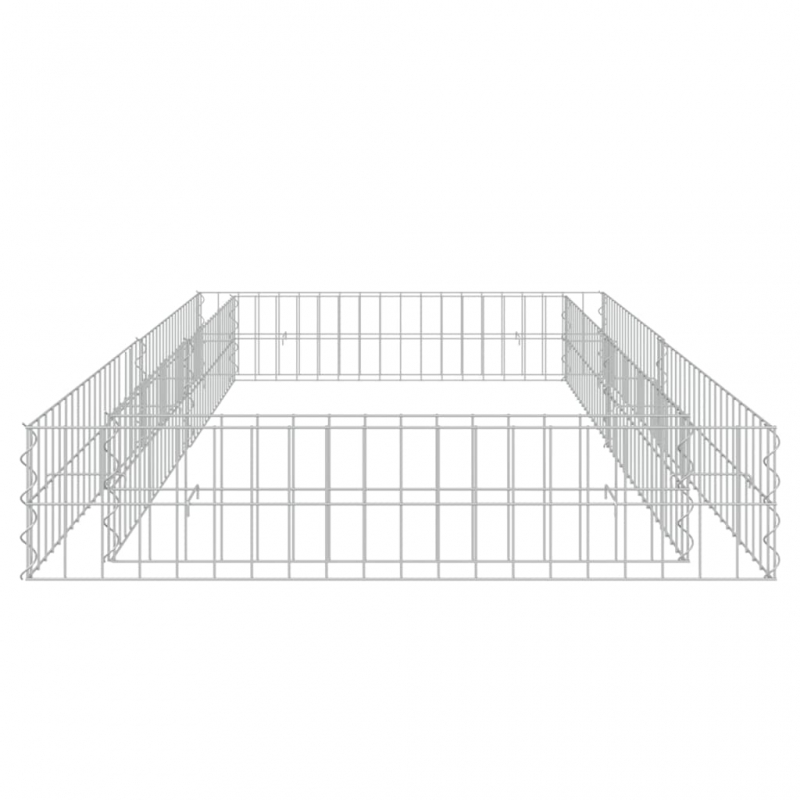 Gabionen-Hochbeet Verzinkter Stahl 200x100x20 cm