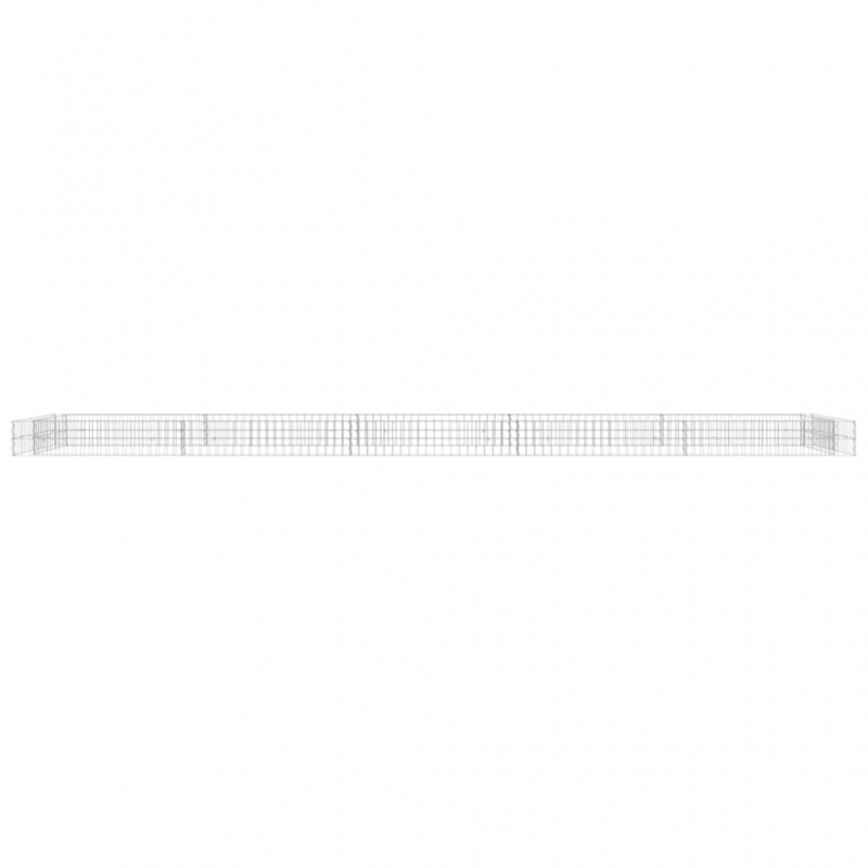 Gabionen-Hochbeet Verzinkter Stahl 500x100x20 cm