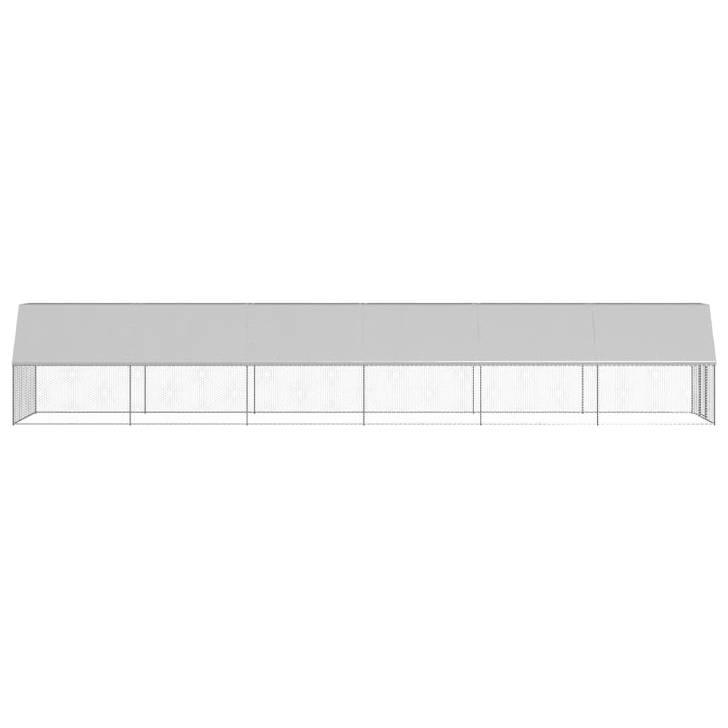 Outdoor-Hühnerkäfig 2x12x2 m Verzinkter Stahl