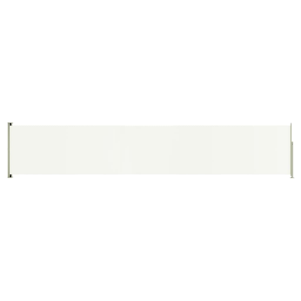 Seitenmarkise Ausziehbar 117x600 cm Creme