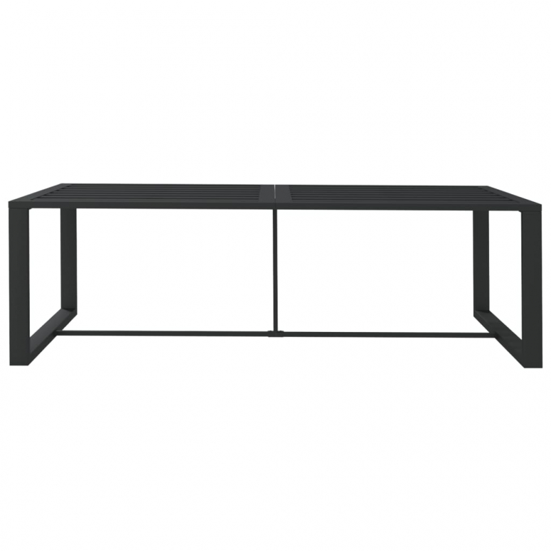 Garten-Esstisch Anthrazit 120x60x66 cm Aluminium