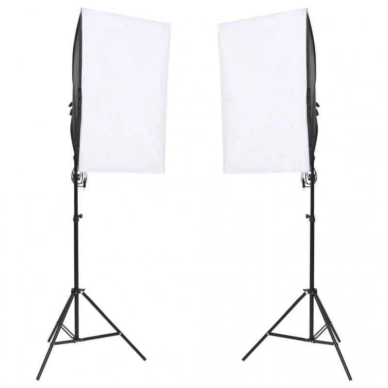 Fotostudio-Set mit Beleuchtung und Hintergrund