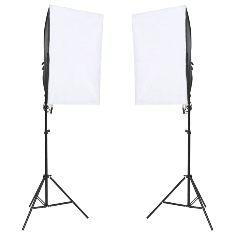 Fotostudio-Set mit Beleuchtung und Hintergrund