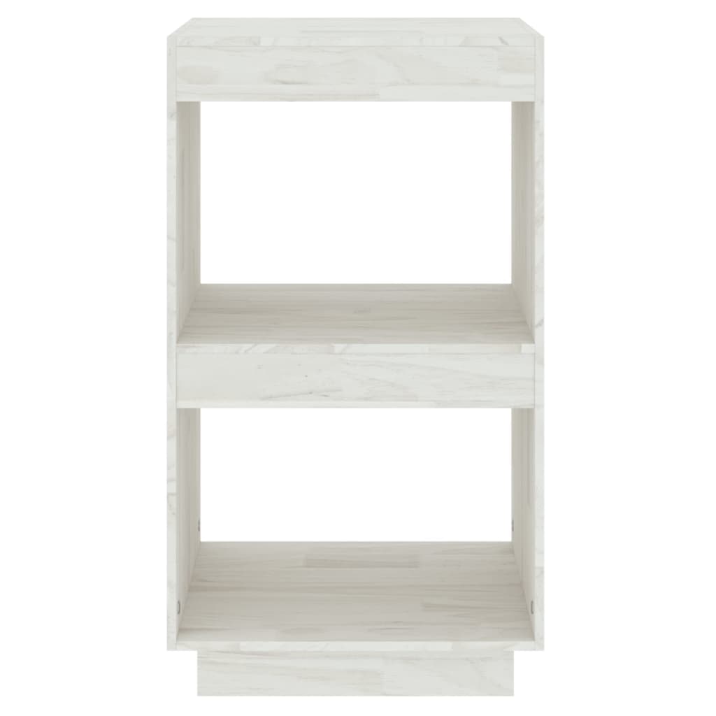 Bücherregal Weiß 40x35x71 cm Massivholz Kiefer