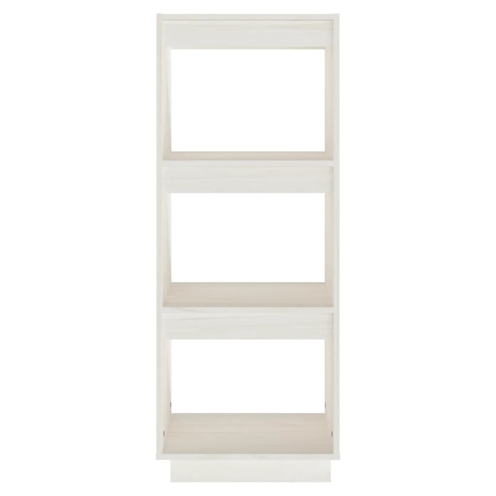 Bücherregal/Raumteiler Weiß 40x35x103 cm Massivholz Kiefer