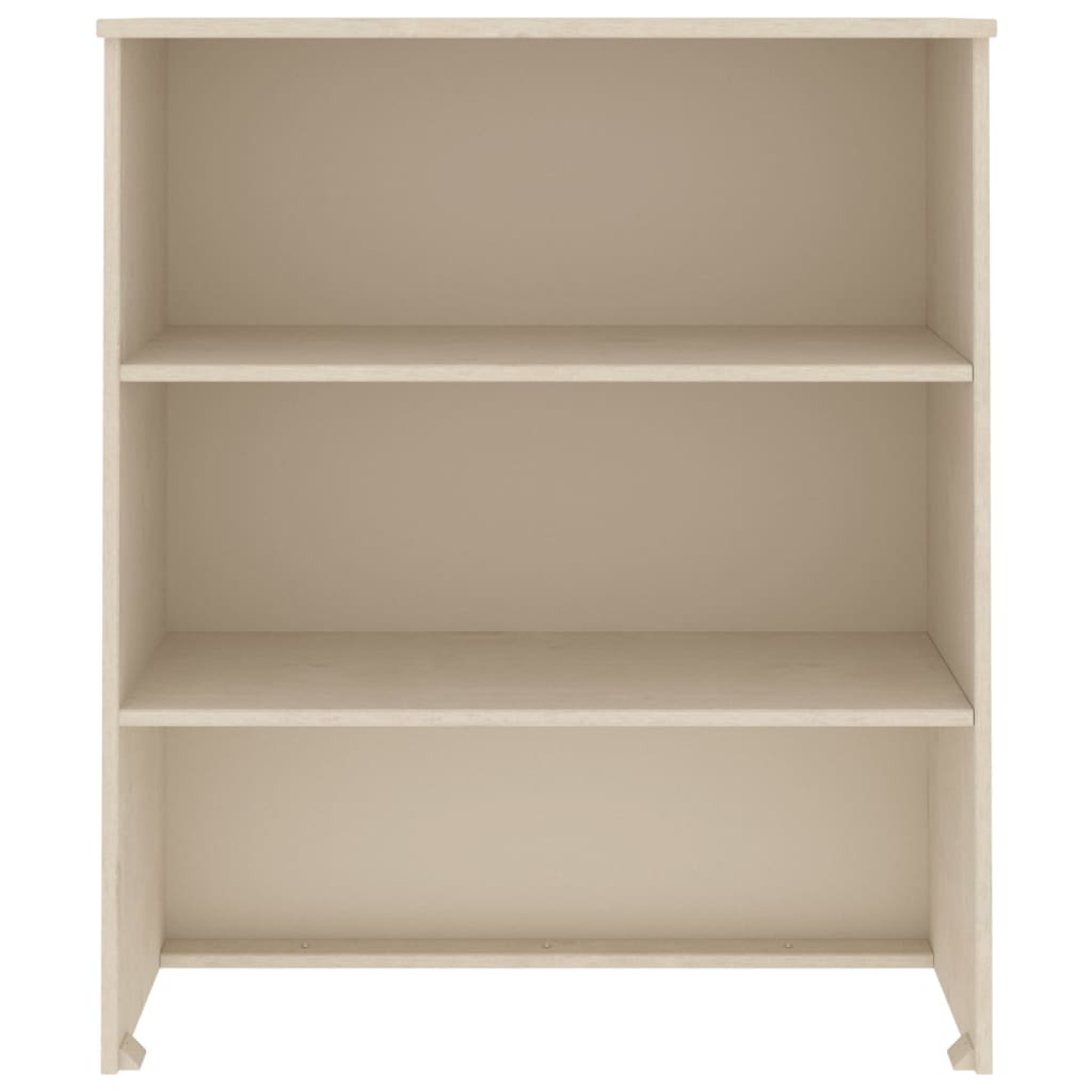 Highboard-Oberteil HAMAR Honigbraun 85x35x100 cm Massivholz