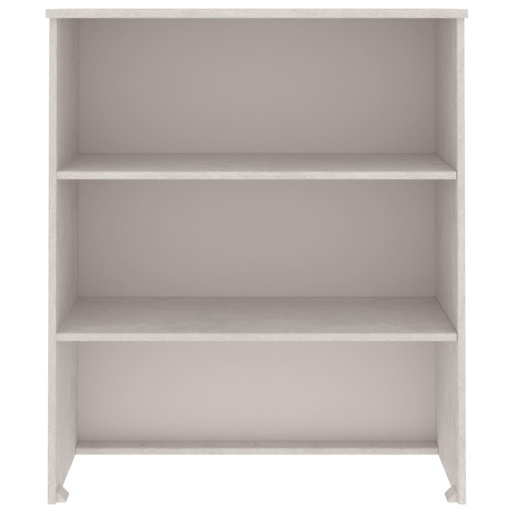 Highboard-Oberteil HAMAR Weiß 85x35x100 cm Massivholz