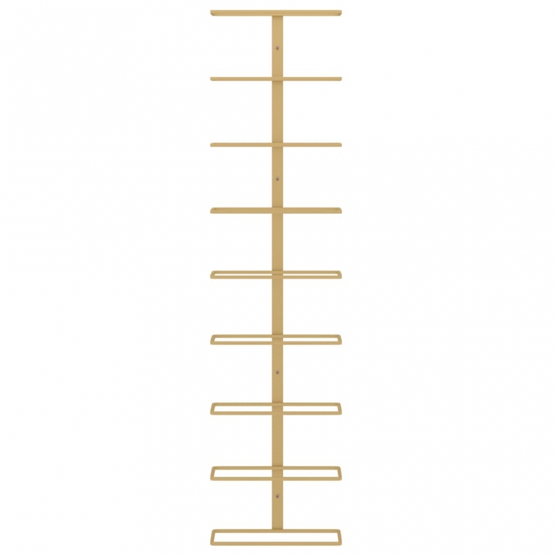 Wand-Weinregal für 9 Flaschen Golden Eisen