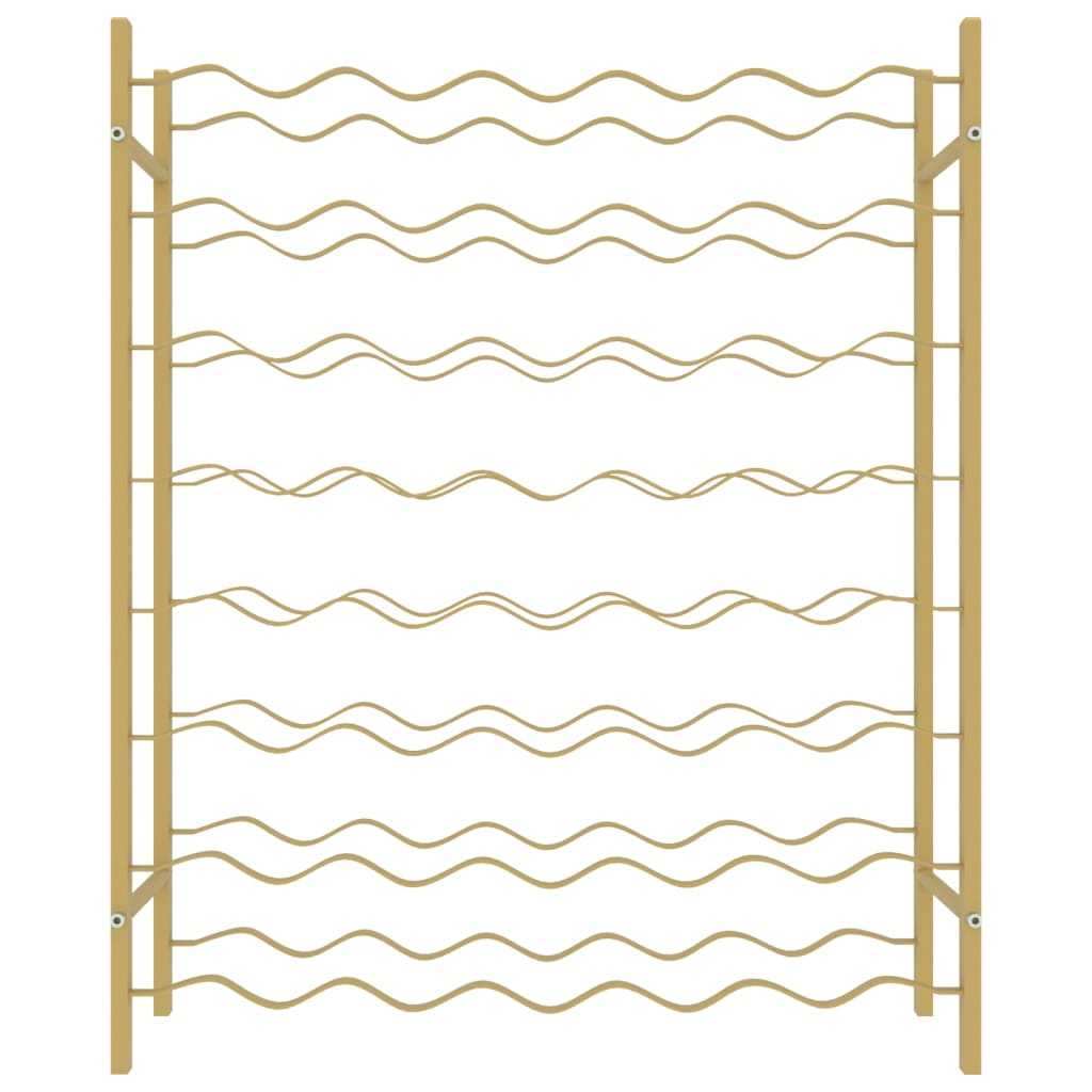 Weinregal für 48 Flaschen Golden Metall