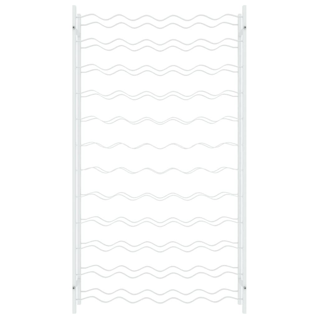 Weinregal für 72 Flaschen Weiß Metall