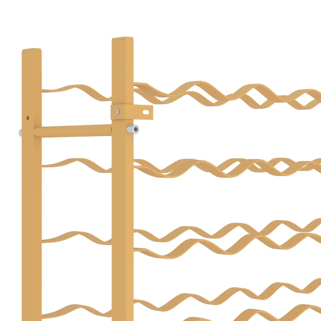 Weinregal für 72 Flaschen Golden Metall
