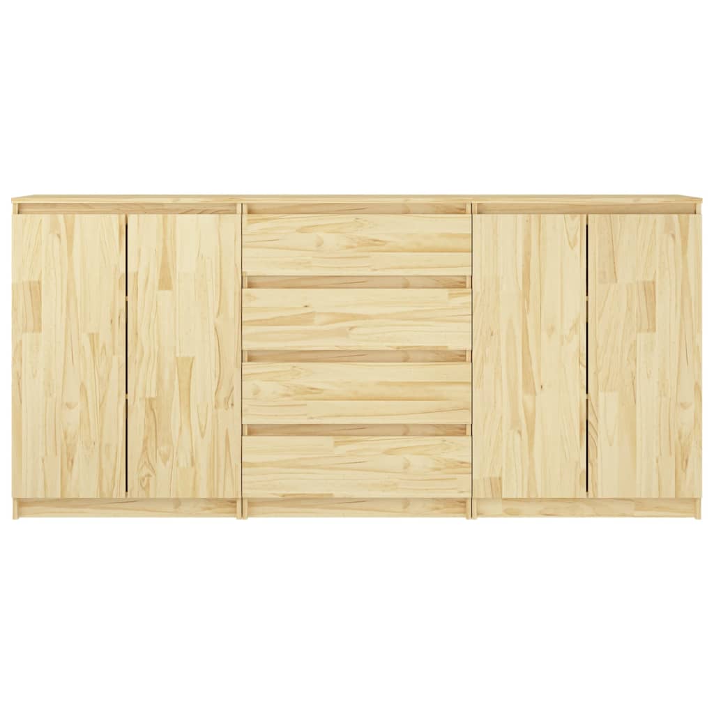 Beistellschränke 3 Stk. Massivholz Kiefer