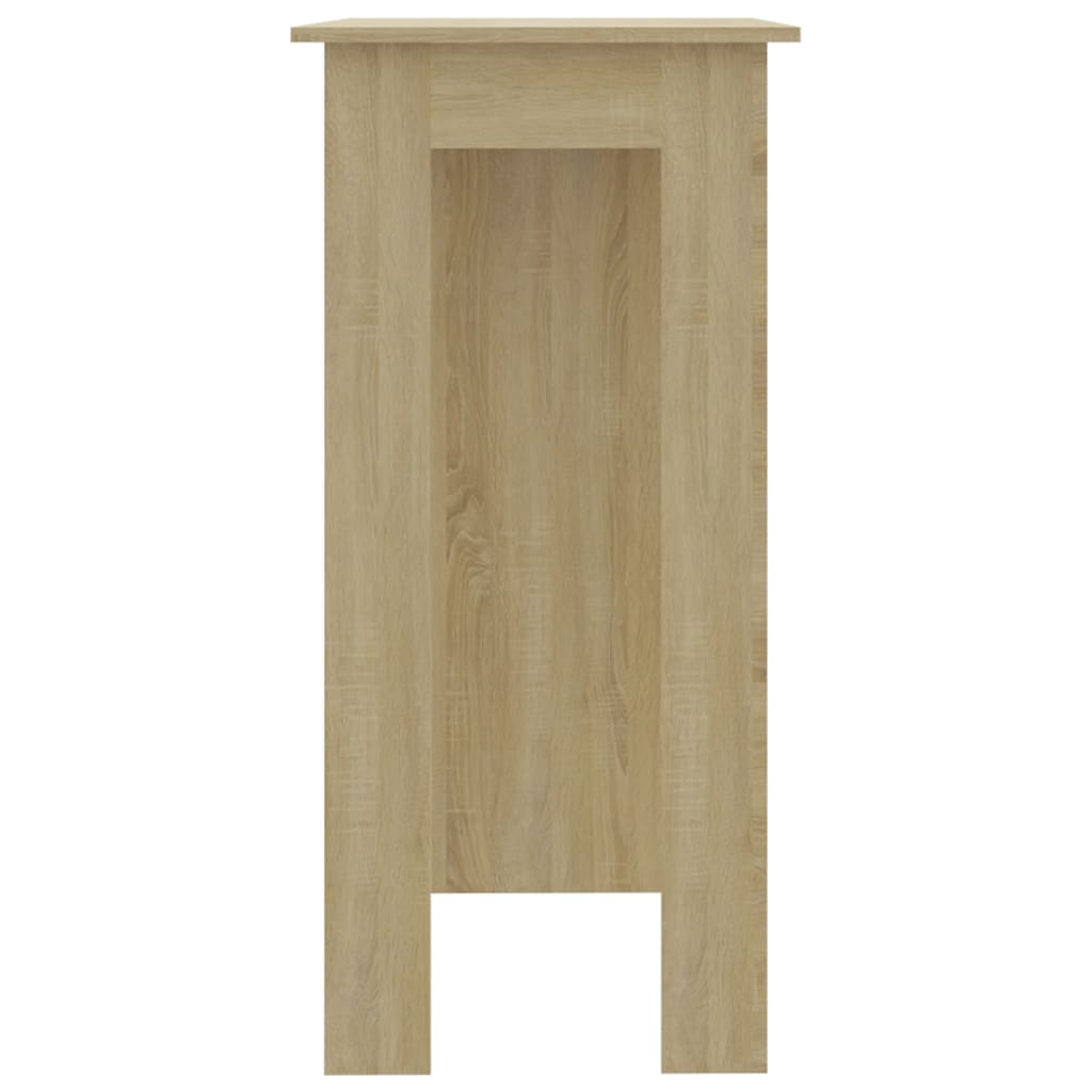 Bartisch mit Regal Sonoma-Eiche 102x50x103,5 cm Holzwerkstoff