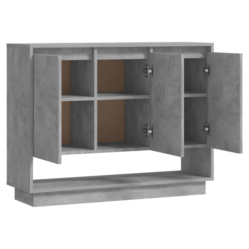 Sideboard Betongrau 97x31x75 cm Holzwerkstoff