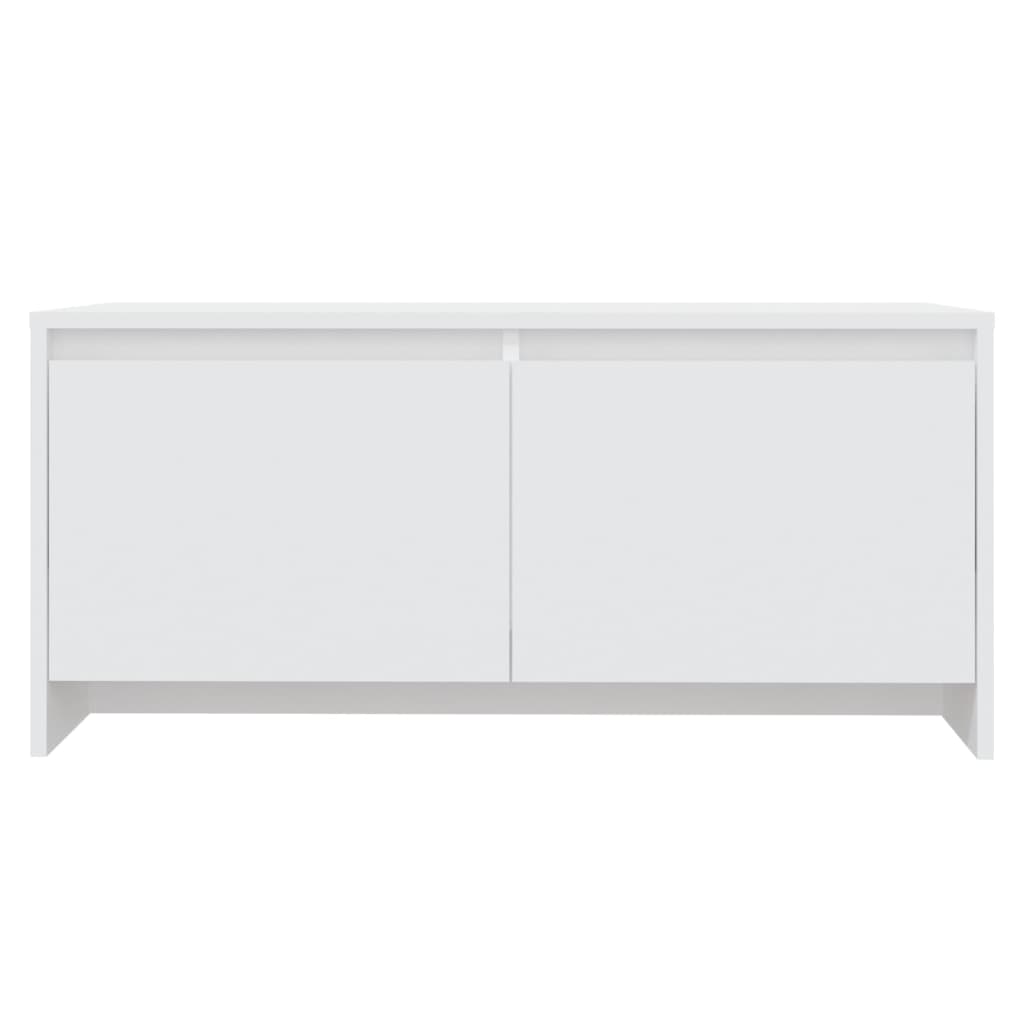 Couchtisch Weiß 90x50x41,5 cm Holzwerkstoff