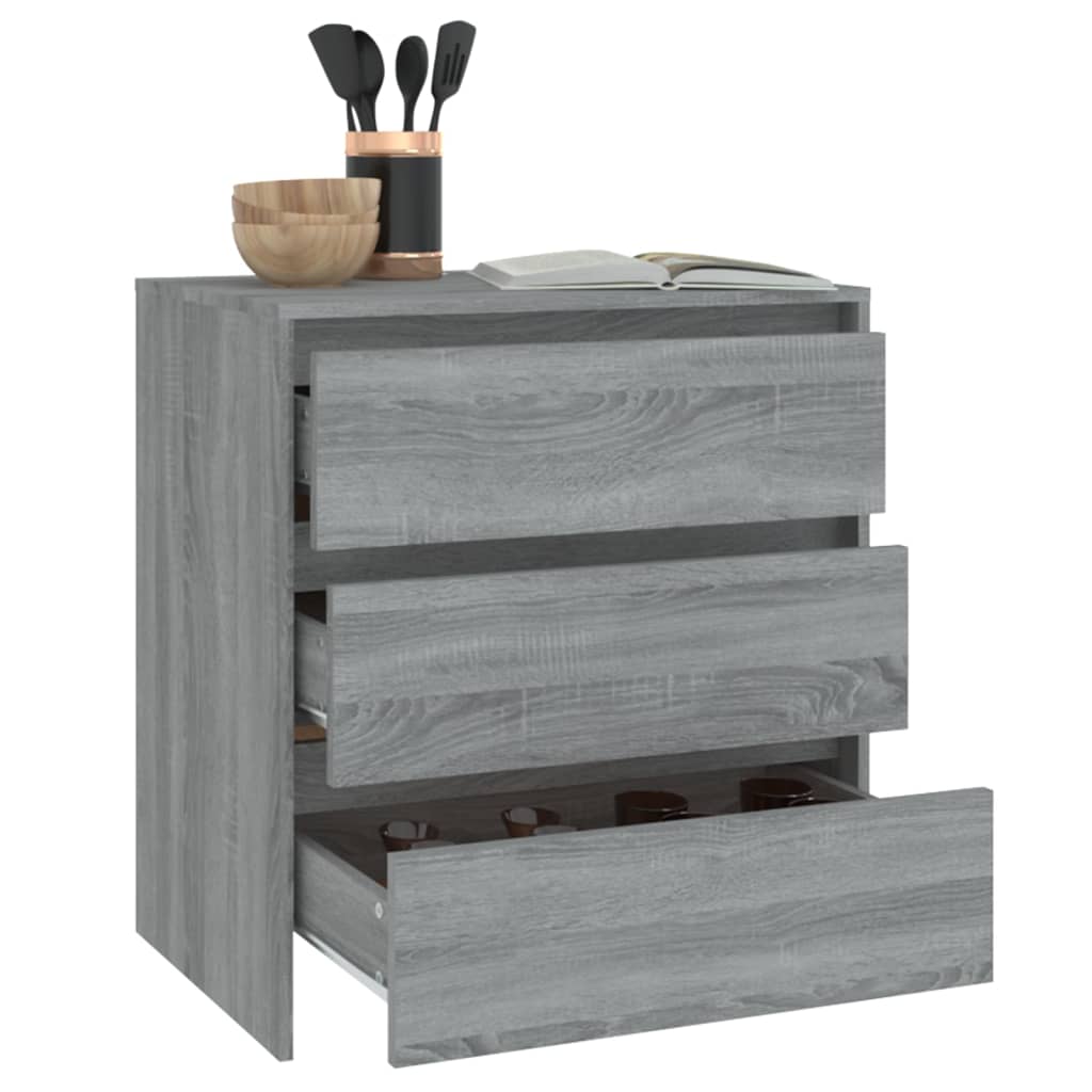 Sideboard Grau Sonoma 70x41x75 cm Holzwerkstoff