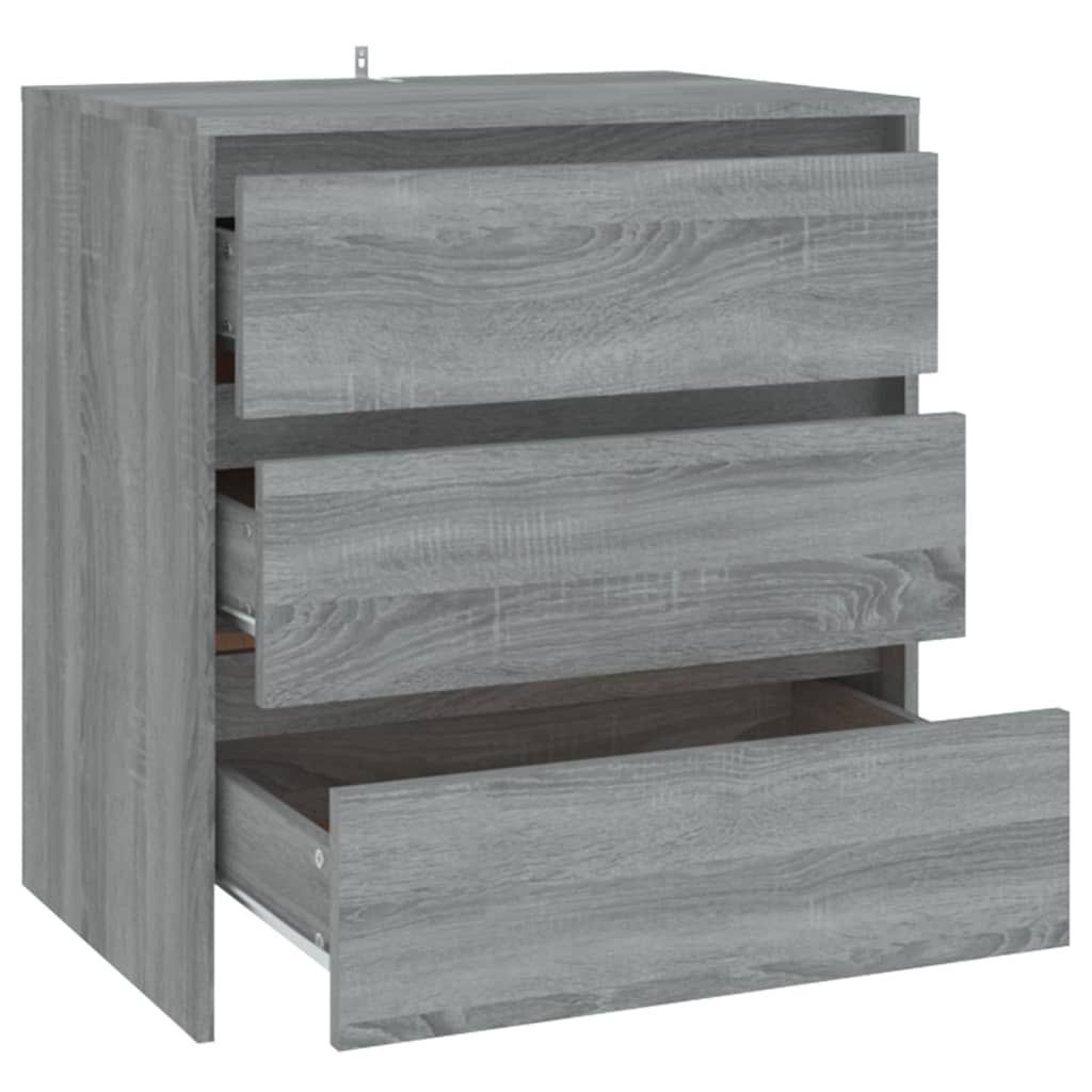 Sideboard Grau Sonoma 70x41x75 cm Holzwerkstoff