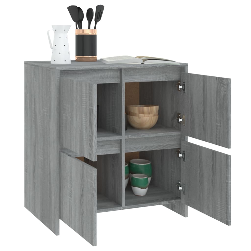Sideboard Grau Sonoma 70x41x75 cm Holzwerkstoff