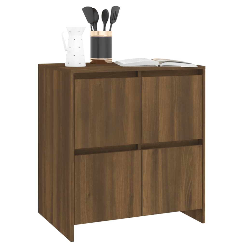 Sideboard Braun Eichen-Optik 70x41x75 cm Holzwerkstoff