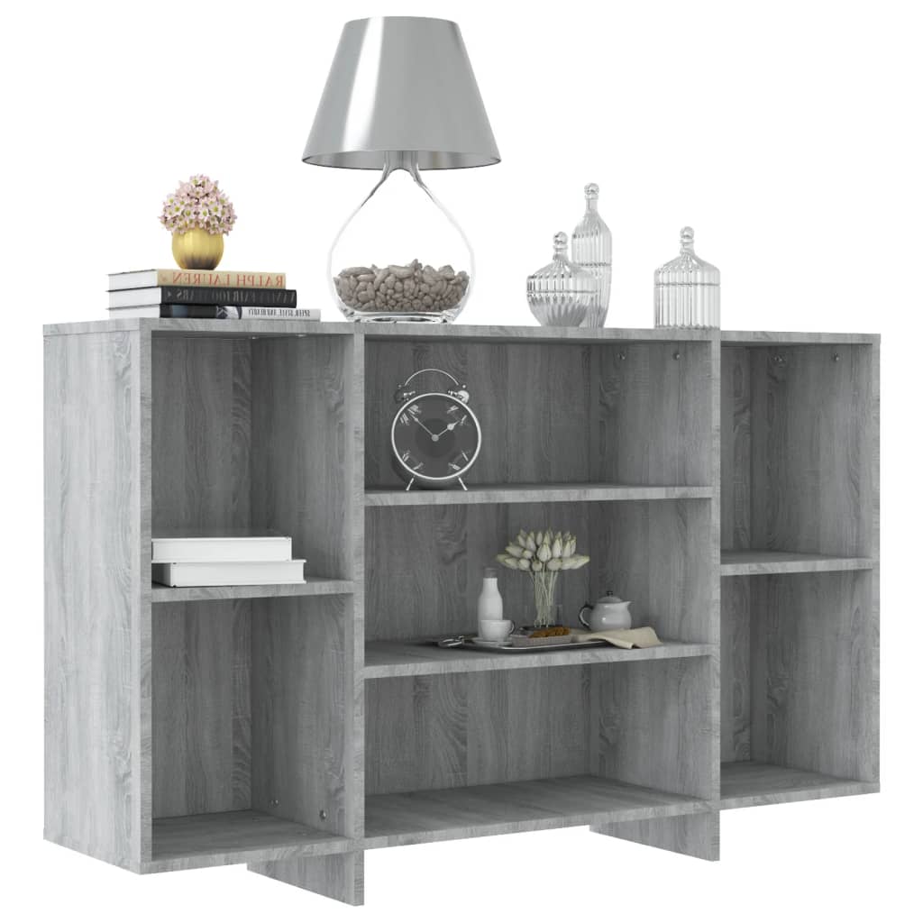 Sideboard Grau Sonoma 120x30x75 cm Holzwerkstoff