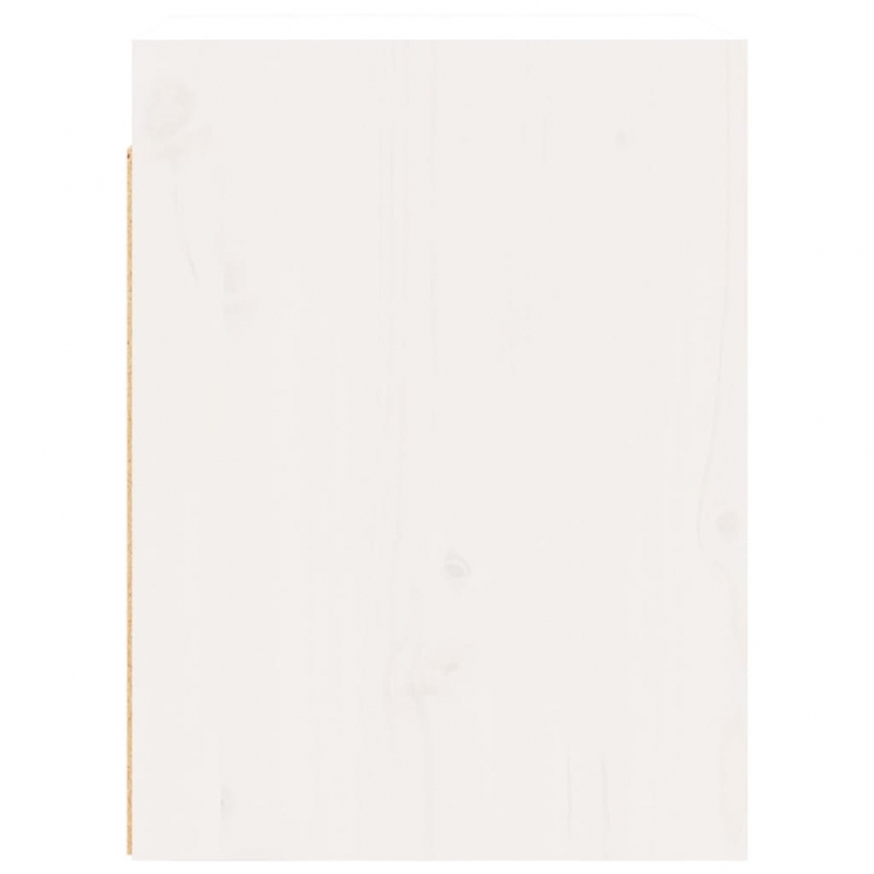 Wandschränke 2 Stk. Weiß 30x30x40 cm Massivholz Kiefer