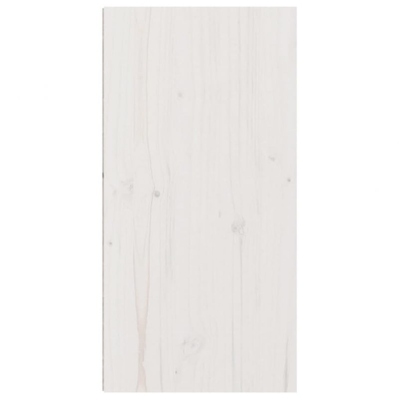 Wandschrank Weiß 30x30x60 cm Massivholz Kiefer