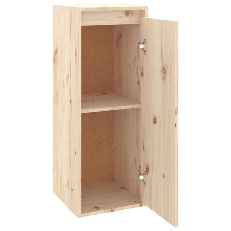 Wandschränke 2 Stk. 30x30x80 cm Massivholz Kiefer