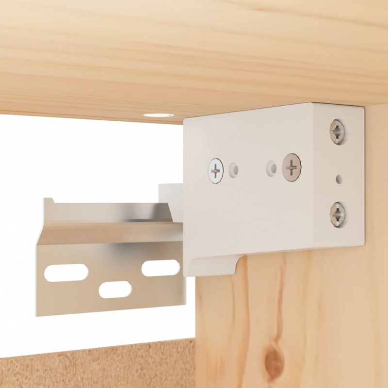 Wandschränke 2 Stk. 30x30x100 cm Massivholz Kiefer