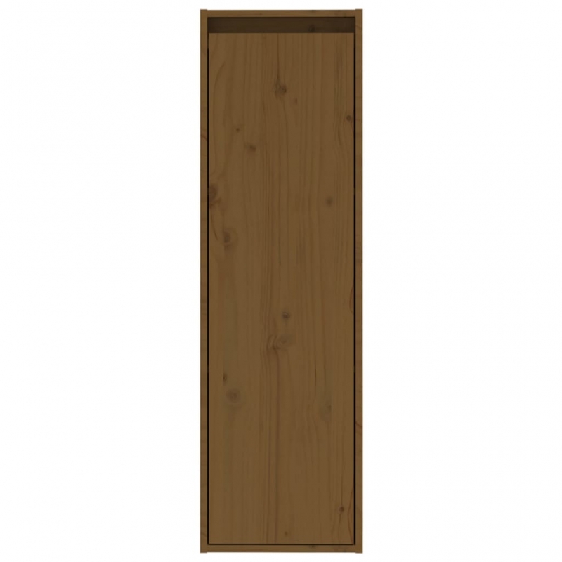 Wandschränke 2 Stk. Honigbraun 30x30x100 cm Massivholz Kiefer