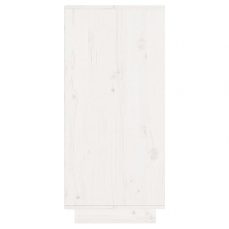 Sideboard Weiß 60x34x75 cm Massivholz Kiefer