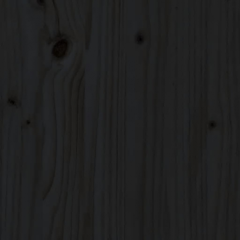 Schuhschrank Schwarz 35x35x80 cm Massivholz Kiefer