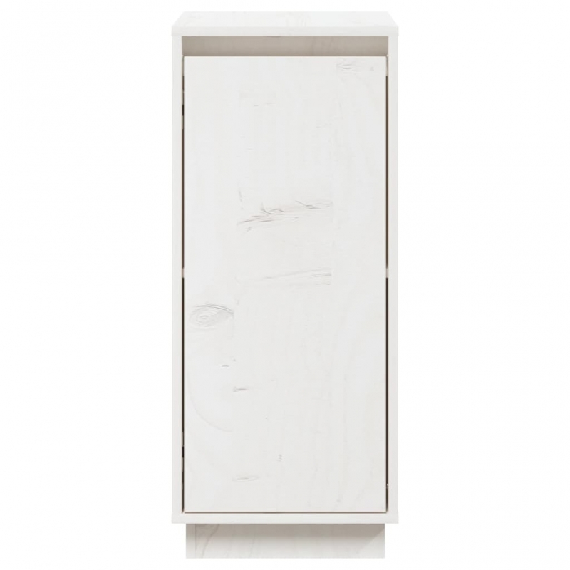 Sideboards 2 Stk. Weiß 31,5x34x75 cm Massivholz Kiefer