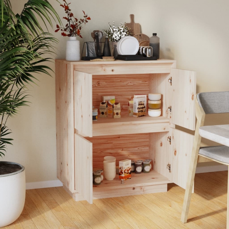 Sideboard 60x34x75 cm Massivholz Kiefer