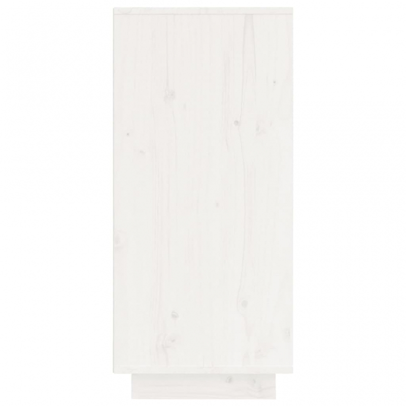 Sideboard Weiß 60x34x75 cm Massivholz Kiefer