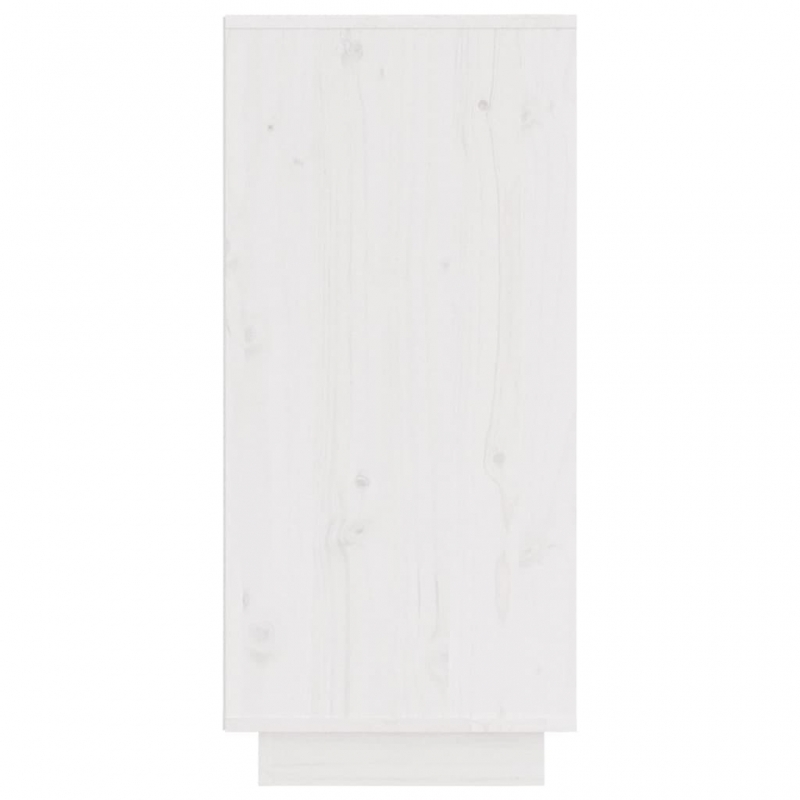 Sideboard Weiß 31,5x34x75 cm Massivholz Kiefer