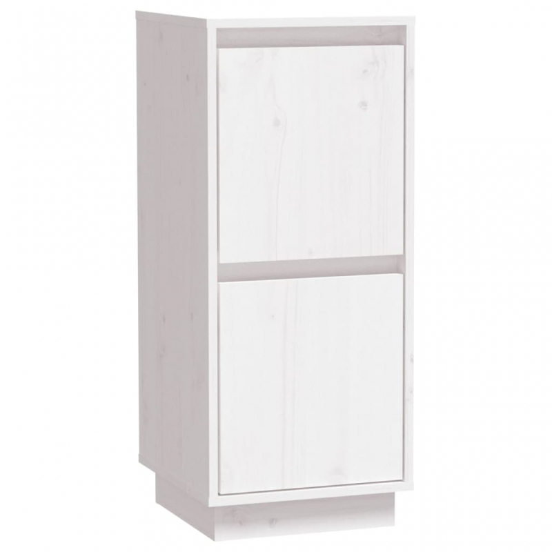 Sideboards 2 Stk. Weiß 31,5x34x75 cm Massivholz Kiefer