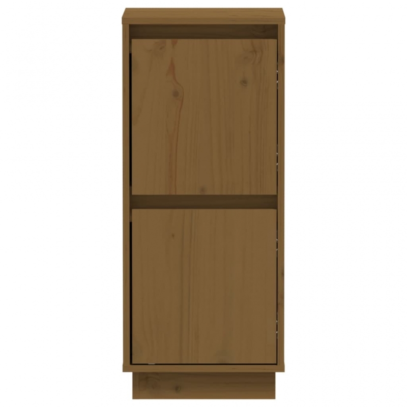 Sideboards 2 Stk. Honigbraun 31,5x34x75 cm Massivholz Kiefer