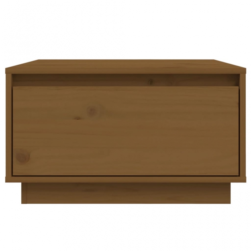 Couchtisch Honigbraun 55x56x32 cm Massivholz Kiefer