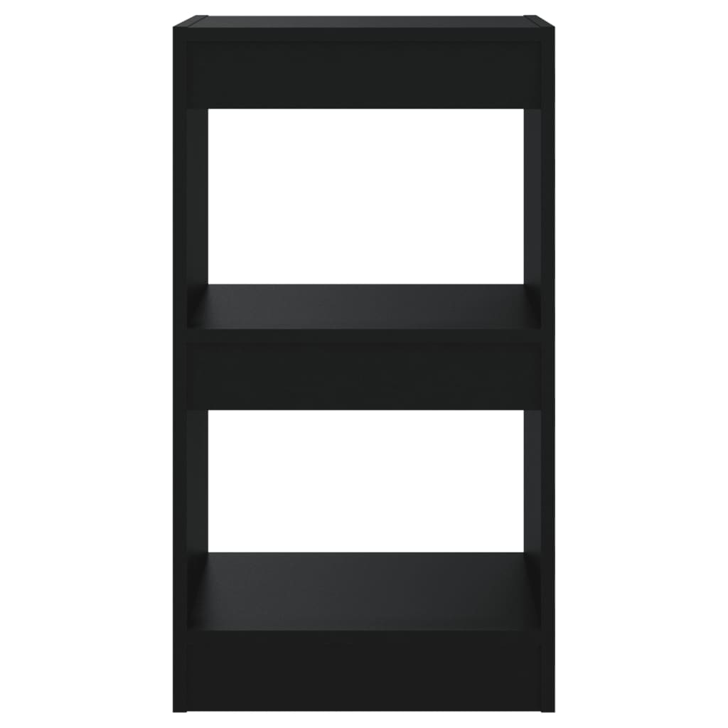 Bücherregal/Raumteiler Schwarz 40x30x72 cm