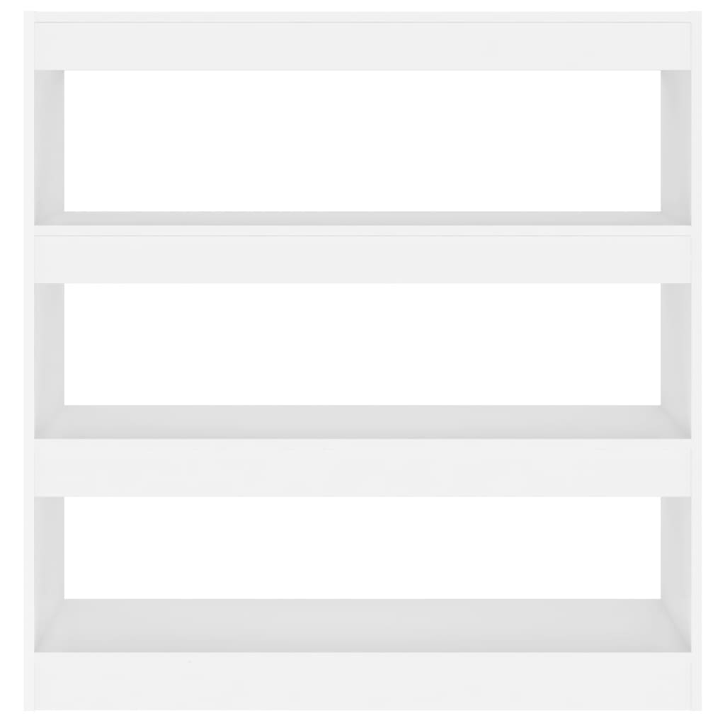 Bücherregal/Raumteiler Weiß 100x30x103 cm