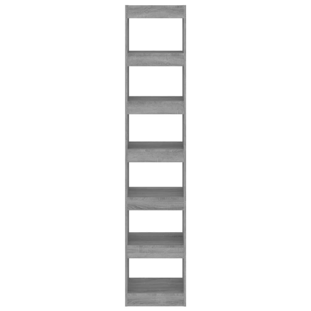 Bücherregal/Raumteiler Grau Sonoma 40x30x198 cm